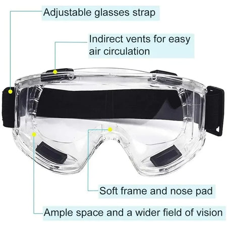 Safety Antifog Protective Goggles &ndash; Anti Fog Clear Vision