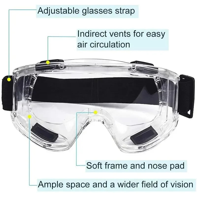 Safety Antifog Protective Goggles &ndash; Anti Fog Clear Vision