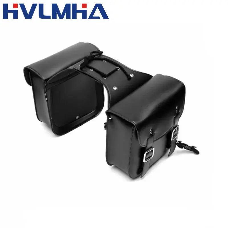 Motorcycle Saddlebags PU Leather Side Tool Pouch Gloves Luggage Saddle Bags Vintage Brown Universal by InterCyprus Trading Ltd