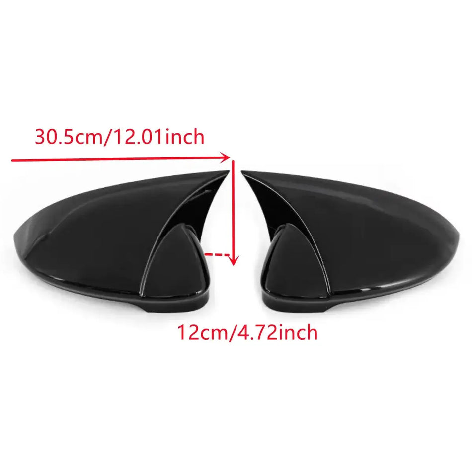 Rearview Mirror Cover Glossy Black ABS for Volkswagen Golf 8 MK8 GTI by InterCyprus Trading Ltd