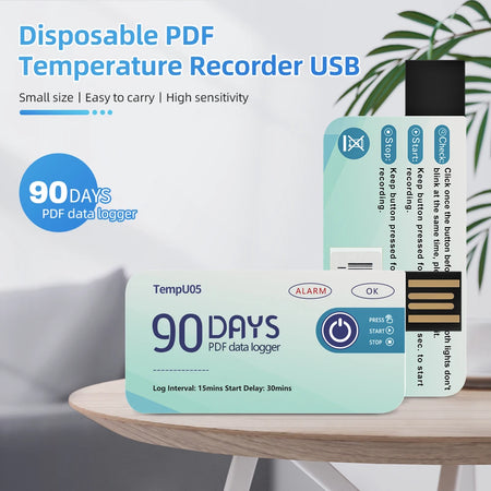 10000 Points USB Temperature Data Logger &ndash; PDF Report