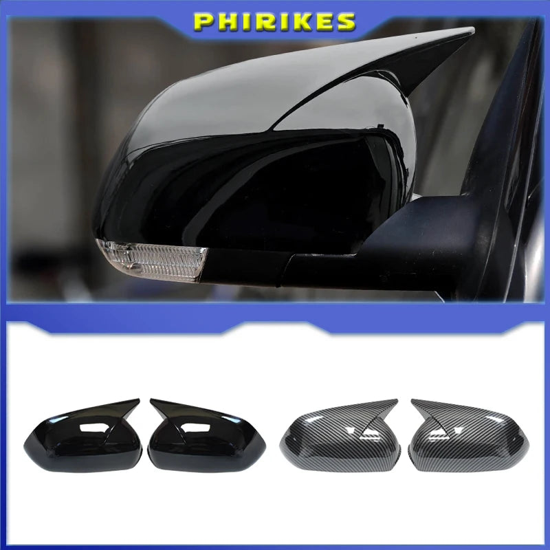 Glossy Black Side Mirror Cover Cap for Skoda Octavia MK2 A5 2004-2008