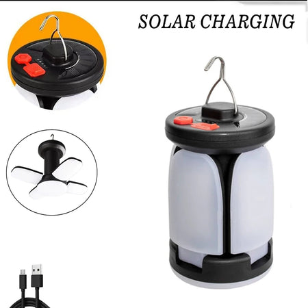 Rechargeable LED Camping Lantern with Versatile Light Modes and Solar Charging Camping light B