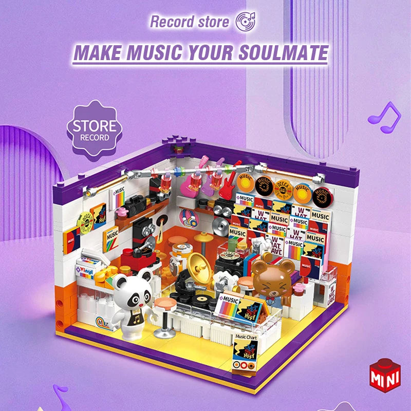 Street View Building Blocks &ndash; Creative Coffee Shop Assembly Set