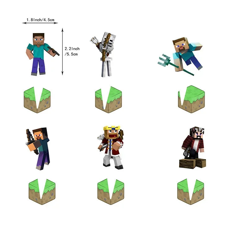 Birthday Party Supplies - Disposable Dinnerware &amp; Decorations decoration 12pcs