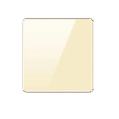 Luxury All Tempered Glass Wall Lamp Switch Button Golden UK Plug 13A Universal Wall Socket with Usb ,220V2gang2way Dimmer Switch Blank panel