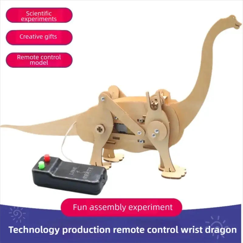 DIY Science Toys Children Educational STEM Kits Dinosaur Model Technologia Experimental Tool Wood Puzzle Games School Supply by InterCyprus Trading Ltd