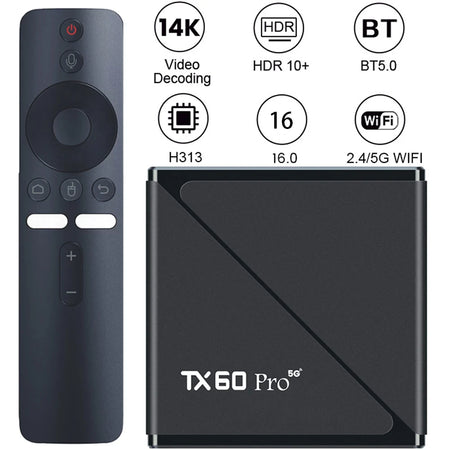 TX60 Pro Android TV Box &ndash; WiFi6 For Smooth Streaming