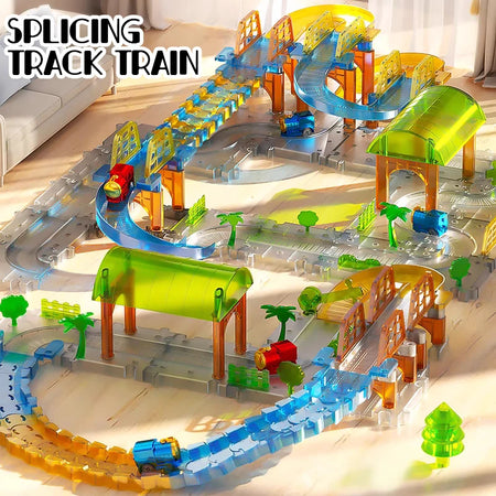 Large Railway Track Play Set &ndash; Educational DIY Assembly