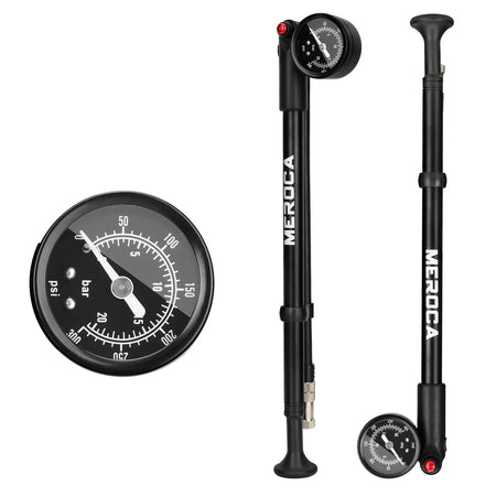Lixada 300 PSI Mountain Bike Shock Pump - Anti Slip Handle
