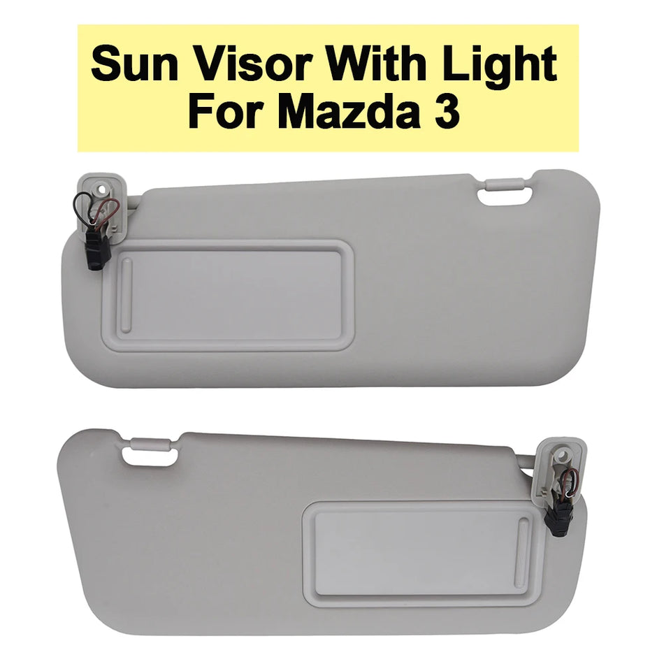 Sun Visor With Light for Mazda 3 2010-2013 BBM2-69-320C-75 Plastic Replacement Part