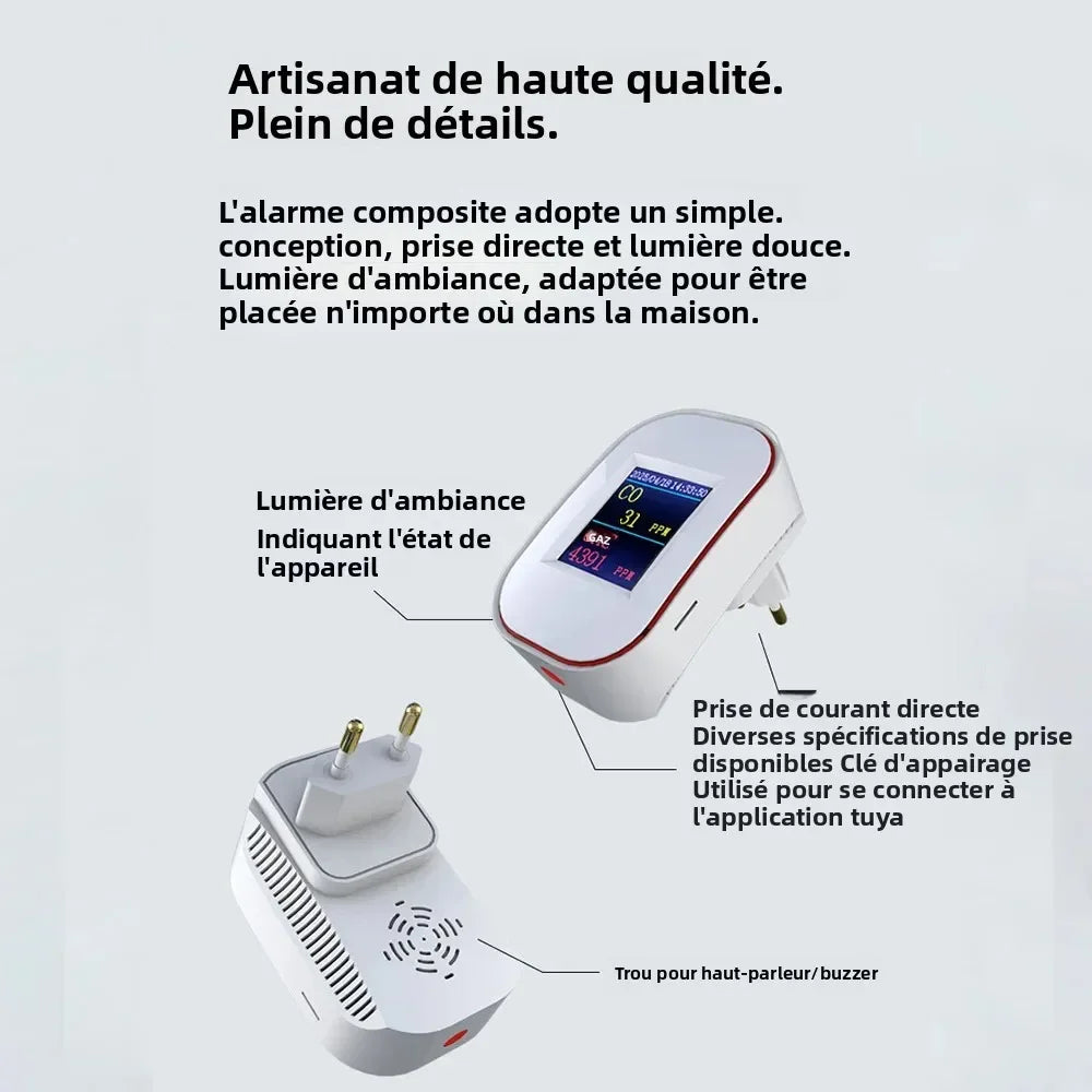 Tuya Smart Life Gas CO Detector - WiFi Remote Monitor