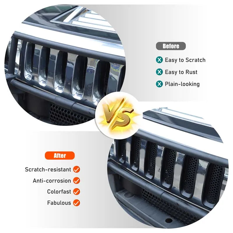 Hummer H2 2003 2009 ABS Přední Středová Mřížka Hmyzí Síť 7ks