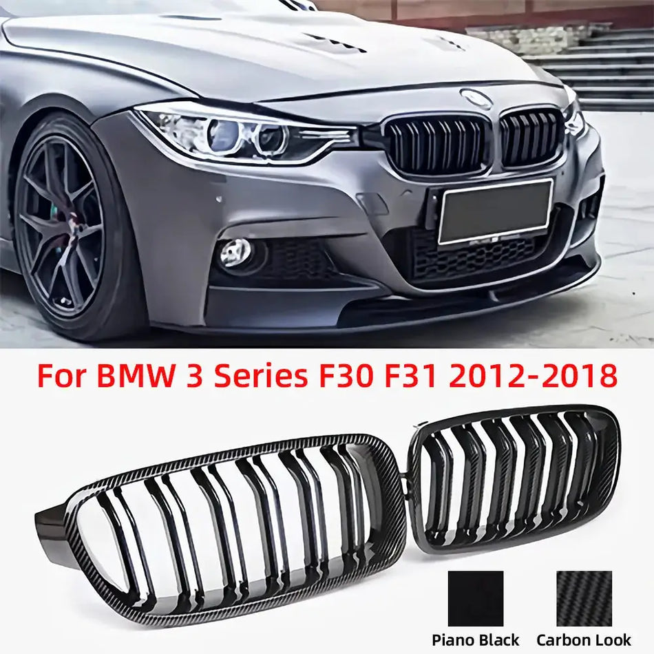 High-Quality ABS Double Slat Car Front Kidney Grill Grills Grilles 2012-2018 For BMW 3 Series F30 F31 330d 328i 335i 320d 340i by InterCyprus Trading Ltd