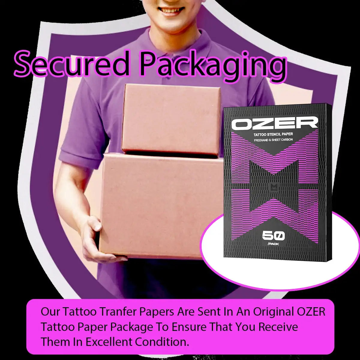 OZER 50 Sheets A4 Tattoo Transfer Paper For Thermal Copier