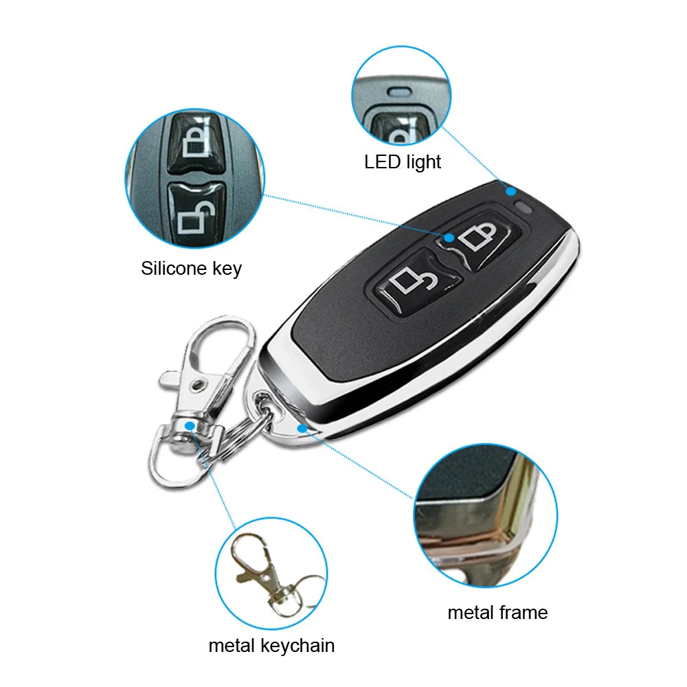 Universal 433MHz Remote Control Key Fob for Gate and Garage Door Cloning