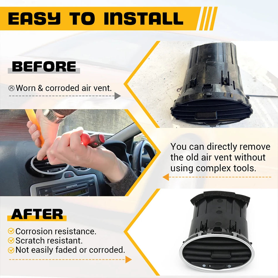 Air Conditioning Duct Cover For Ford Focus MK2 Center Dashboard With Regulator Vent