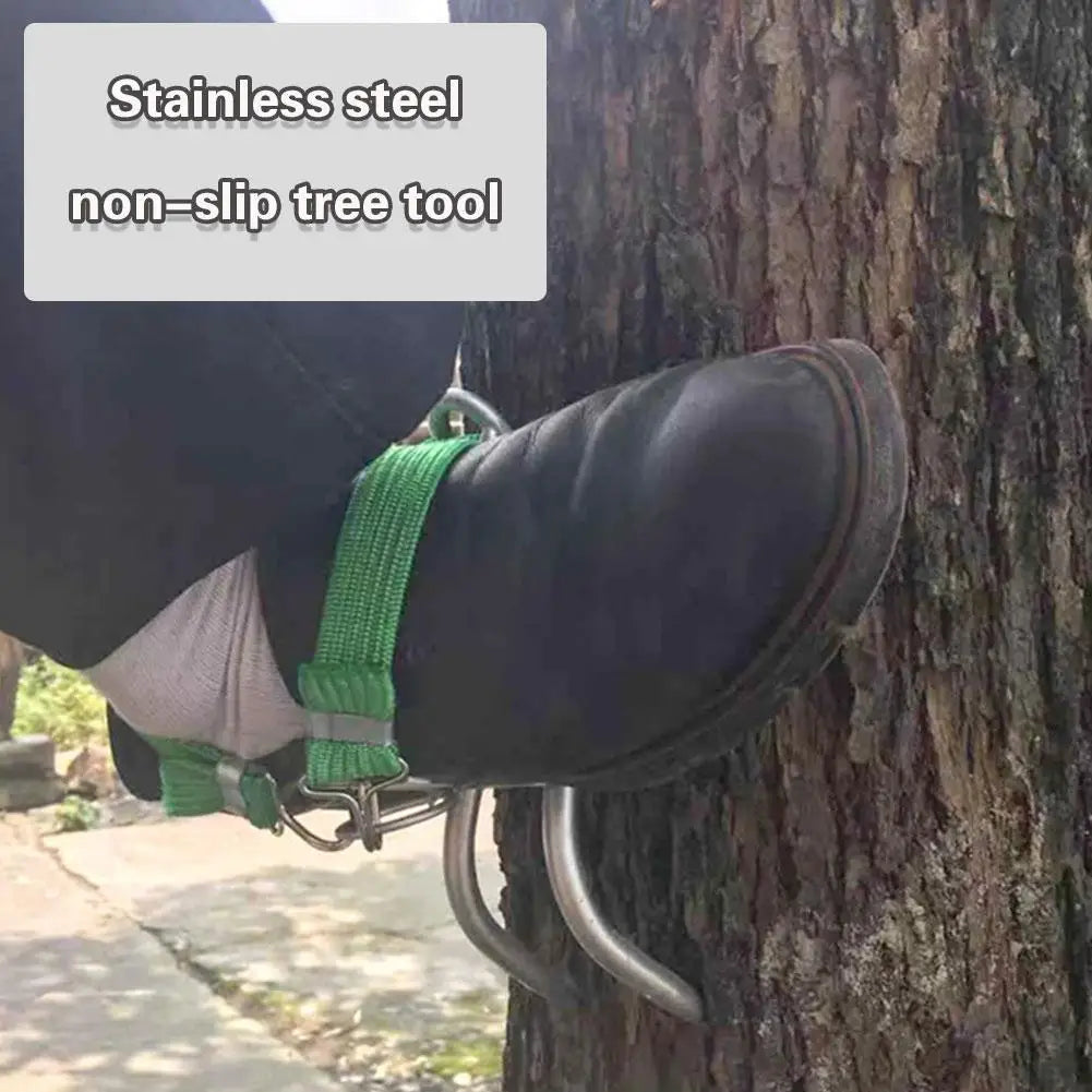 Tree Climbing Spikes &ndash; Heavy Duty 45 Steel Construction