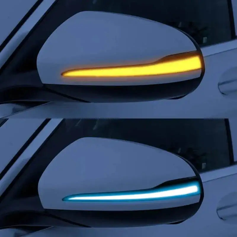 Mercedes LED Turn Signal Mirror For C Class W205 W213 Blue-Yellow