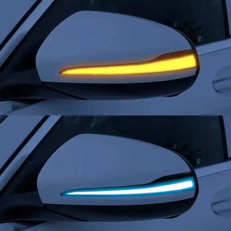 Mercedes LED Turn Signal Mirror For C Class W205 W213 Blue-Yellow