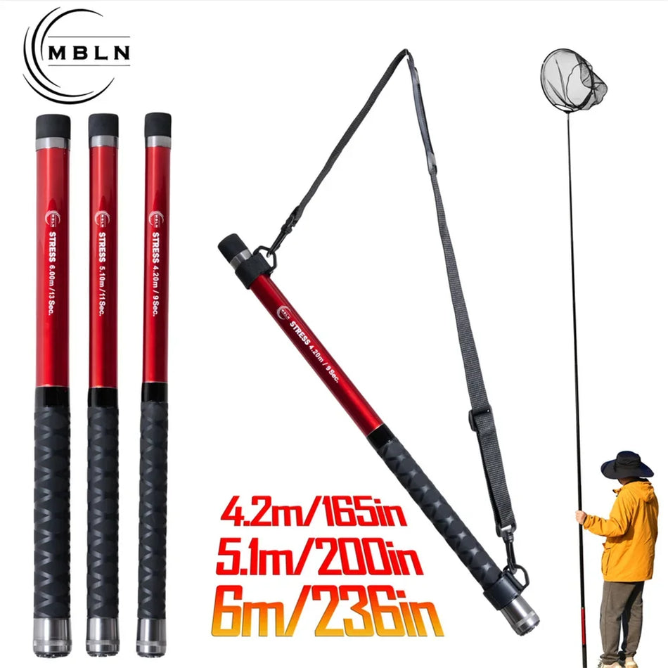 MBLN Telescopic Rock Fishing Net - 6m, Foldable, Lightweight &amp; Durable