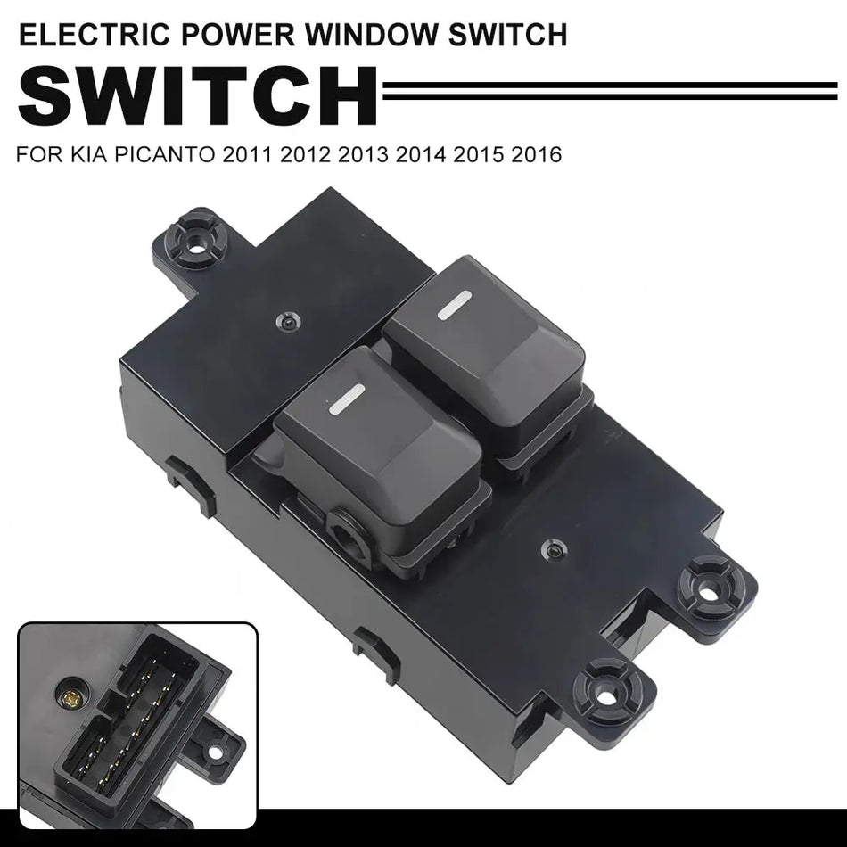 Power Window Control Switch With Button Lock For Kia Picanto 2011-2016 by InterCyprus Trading Ltd