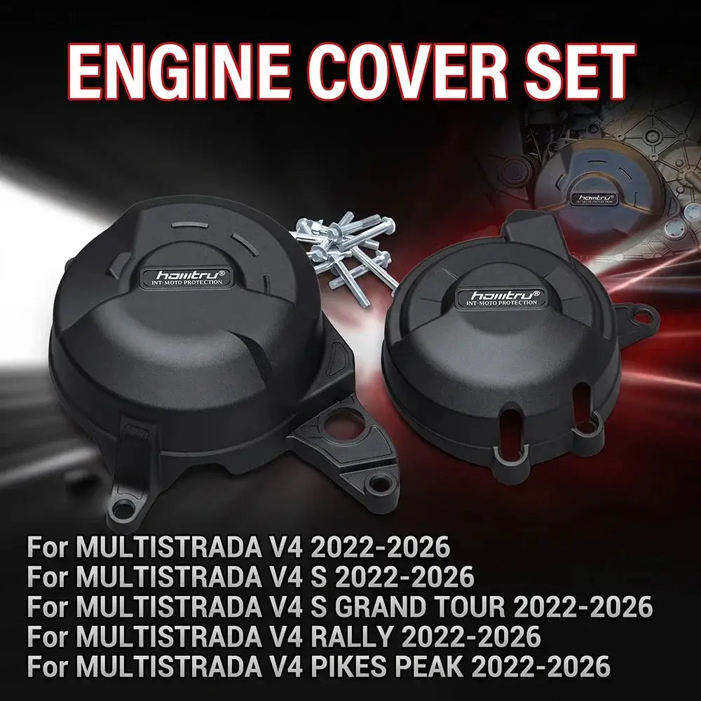 Motorcycles Engine Cover Protection Case For Ducati Multistrada V4 Rally & V4 Pikes Peak 2022-2026 Engine Protectors Fairing kit by InterCyprus Trading Ltd