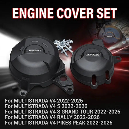 Motorcycles Engine Cover Protection Case For Ducati Multistrada V4 Rally & V4 Pikes Peak 2022-2026 Engine Protectors Fairing kit by InterCyprus Trading Ltd