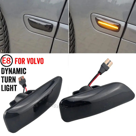 1 Set Amber LED Side Marker Blinker Turn Signal Light For Volvo XC90 S80 XC70 V70 S60 2001-2009 Dynamic Light Indicator Lamp by InterCyprus Trading Ltd