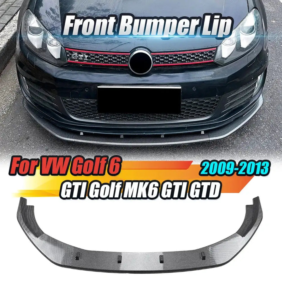 Volkswagen Golf 6 MK6 GTI GTD Преден Спойлер за Бампер