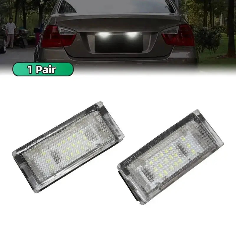 2PCS White LED License Plate Light Lamp For BMW 3 Series E46 4D 1998-2003 5D Touring 1998-2005 Error Free by InterCyprus Trading Ltd