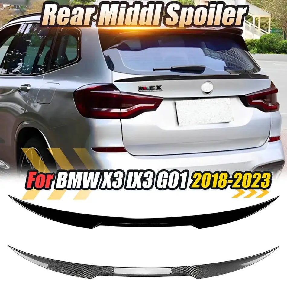 iX3 G01 Rear Spoiler Trim Roof Wing For BMW X3 2018 2023
