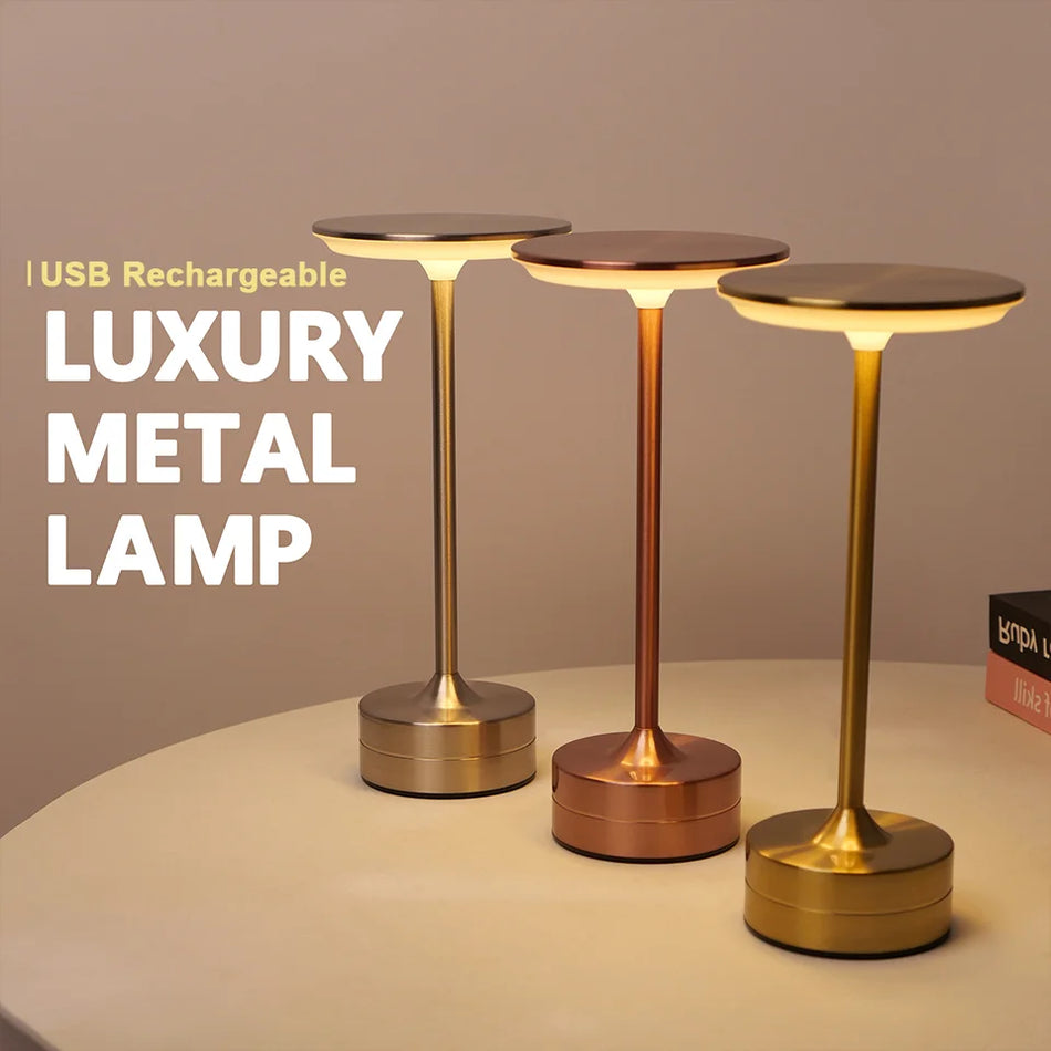 LED Table Lamp Touch Sensor Night Light &ndash; USB Rechargeable