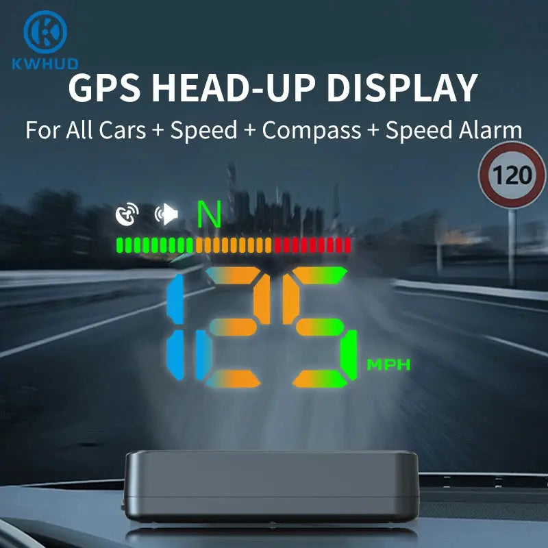Car HUD Windshield Projector with GPS Speedometer, Compass and Alarm by InterCyprus Trading Ltd