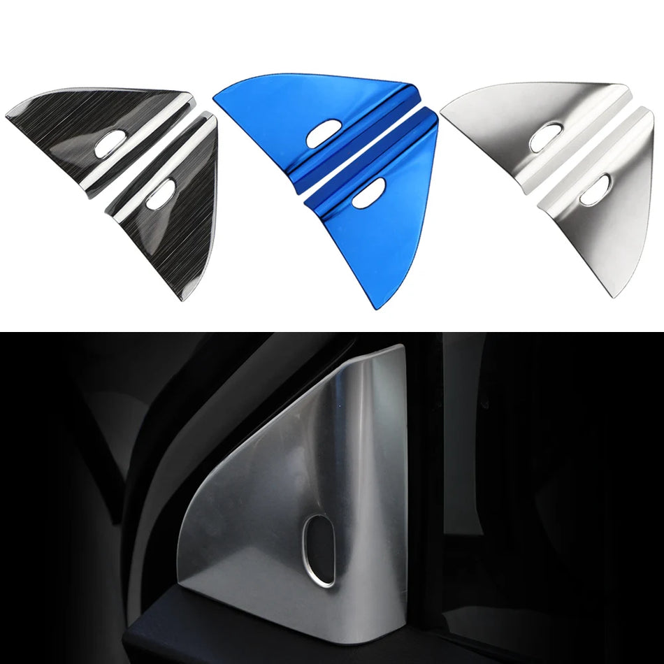 Nissan Kicks Front A Pillar Cover Stainless Steel Horn Ring Trim