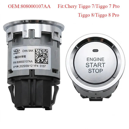 Engine Start Push Button Switch For Chery Tiggo 7 Pro Tiggo 8 Pro 808000107AA by InterCyprus Trading Ltd