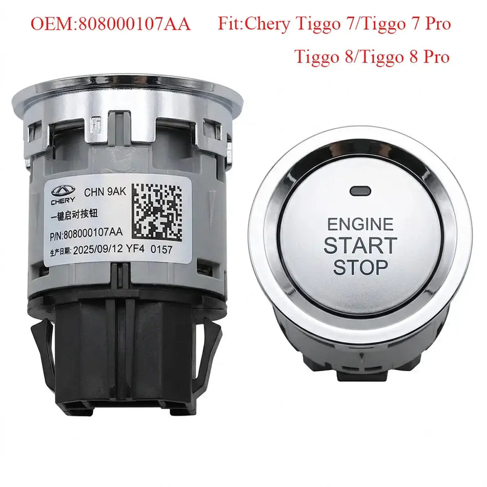 Engine Start Push Button Switch For Chery Tiggo 7 Pro Tiggo 8 Pro 808000107AA by InterCyprus Trading Ltd
