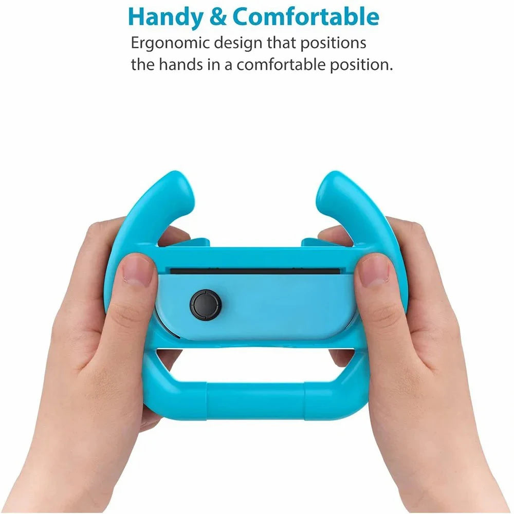 Gaming Racing Steering Wheel Grip For Nintendo Switch OLED &ndash; Enhanced Control And Comfort