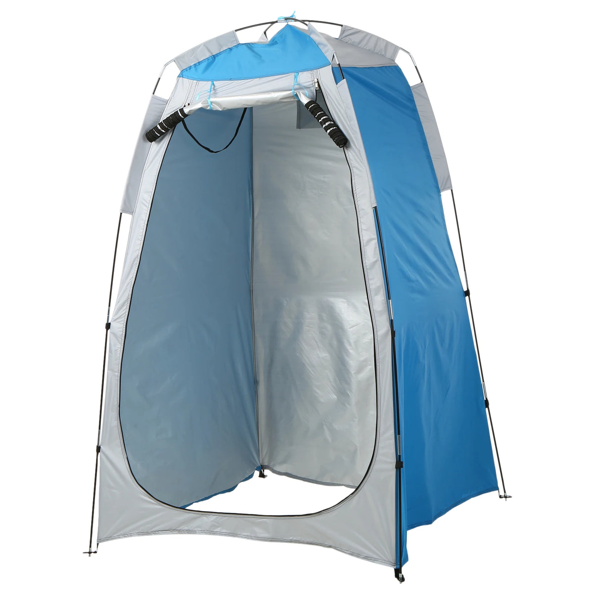 Privacy Shelter Tent &ndash; Portable Privacy Shelter With Window Blue and Grey