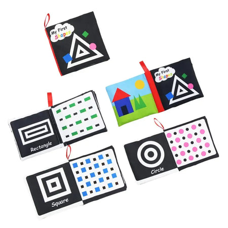 Coolplay Baby Soft Cloth Books &ndash; Safe And Educational Early Learning Toys A-Shape Cognition