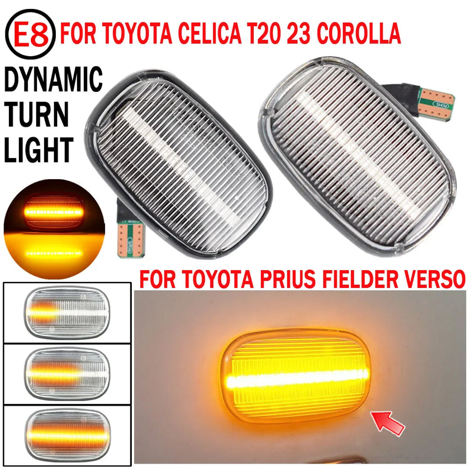 Lumină de semnalizare cu LED dinamic pentru marcaj lateral pentru Toyota