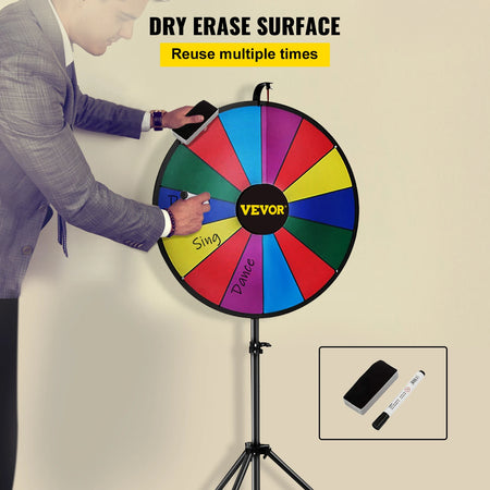 SucceBuy 18 Inch Prize Wheel &ndash; Folding Tripod Stand