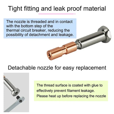Nozzle Kit For Anycubic Kobra 3 Max 0.4mm 0.6mm 0.8mm