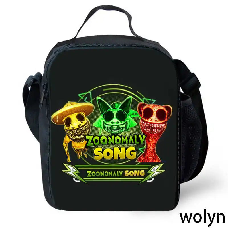 The Zoonomaly Childre Lunch Bags ,Cartoon School Bags for Girl Boys ,Child Picnic Bags for Food and Juice,Kids School Cooler Bag Color004 / CHINA