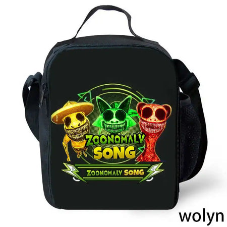 The Zoonomaly Childre Lunch Bags ,Cartoon School Bags for Girl Boys ,Child Picnic Bags for Food and Juice,Kids School Cooler Bag Color004 / CHINA