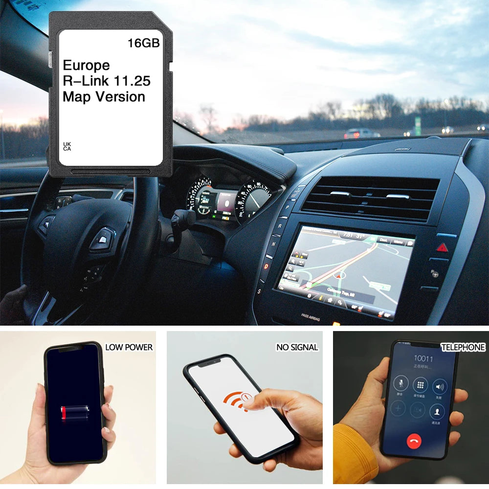 Europe Map SD Card Renault Espace 2014-2016 - 16GB Fast