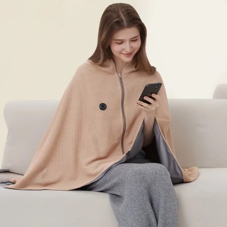 Office USB Heated Blanket &ndash; Wearable 3-Level Warmth