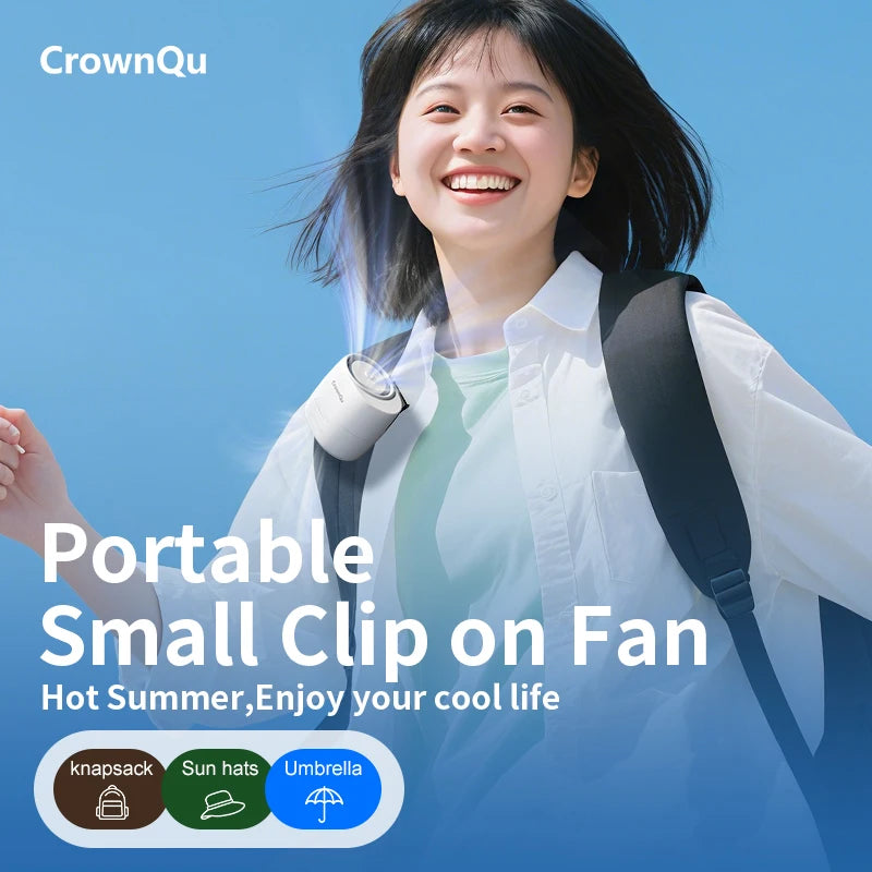 Portable Waist Clip Fan &ndash; 360 Degree Adjustable Strong Wind