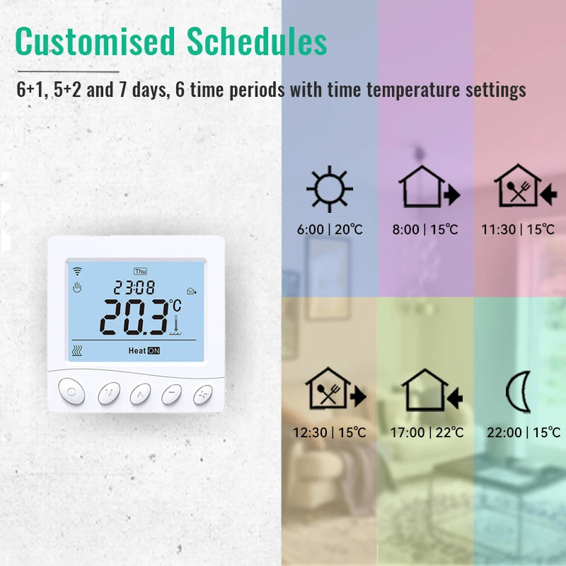 Warm Floor Thermostat WiFi Tuya &ndash; Smart Home Compatible