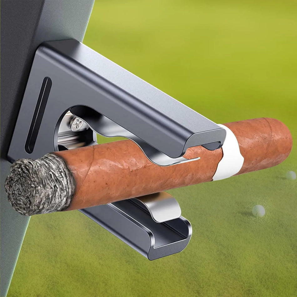 Supporto magnetico per sigari Accessorio da golf Clip in alluminio per carrelli